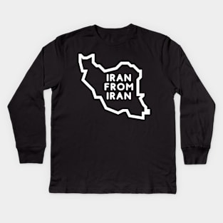 I Ran from Iran Kids Long Sleeve T-Shirt